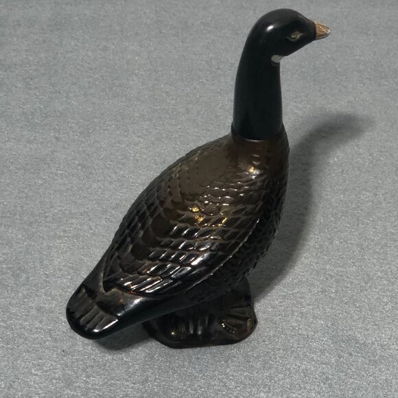 Vintage Avon Brown Glass Bottle GOOSE Decanter 5 oz Empty Bottle - Picture 6 of 12